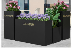 Elastic Modular Stainless Steel Planter Divider for Outdoor Seating