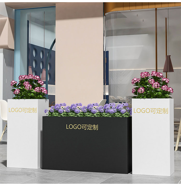 Elastic Modular Stainless Steel Planter Divider for Outdoor Seating