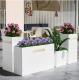 Elastic Modular Stainless Steel Planter Divider for Outdoor Seating