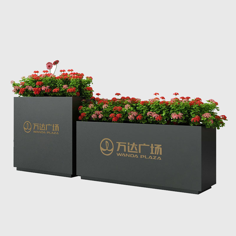 Outdoor Patio Divider Stainless Steel Planter Fence FB29 - Arlau