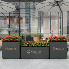 Outdoor Patio Divider Stainless Steel Planter Fence FB29 - Arlau