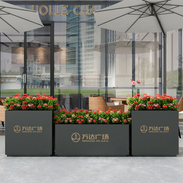 Outdoor Patio Divider Stainless Steel Planter Fence FB29 - Arlau