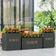 Outdoor Patio Divider Stainless Steel Planter Fence FB29 - Arlau