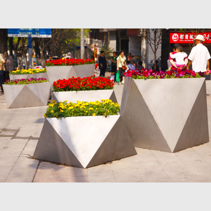 Stainless Steel Commercial Outdoor Planters FB01 Series - Arlau