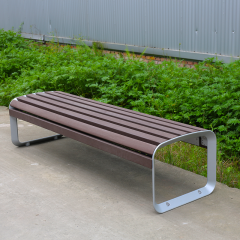 Weather-Resistant Park Bench – Plastic Wood Outdoor Seating