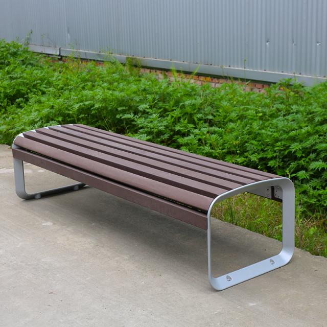 Weather-Resistant Park Bench – Plastic Wood Outdoor Seating