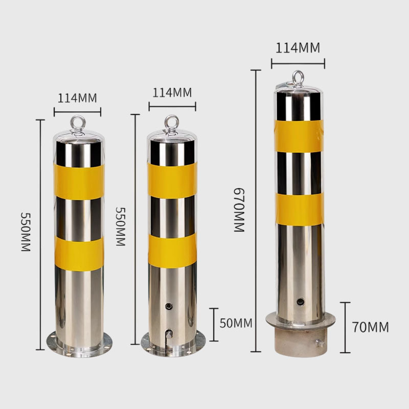 Stainless Steel Fixed Bollard for Pedestrian and Traffic Safety