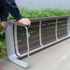 Weather-Resistant Park Bench – Plastic Wood Outdoor Seating
