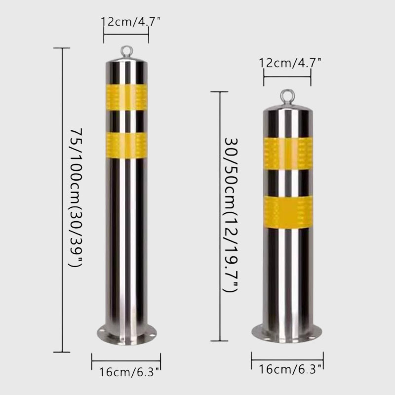 Stainless Steel Fixed Bollard for Pedestrian and Traffic Safety