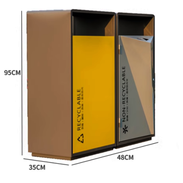 Modular Outdoor Recycling Bin – Custom Public Waste Sorting Station