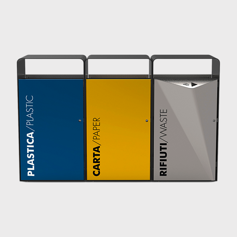 Modular Outdoor Recycling Bin – Custom Public Waste Sorting Station