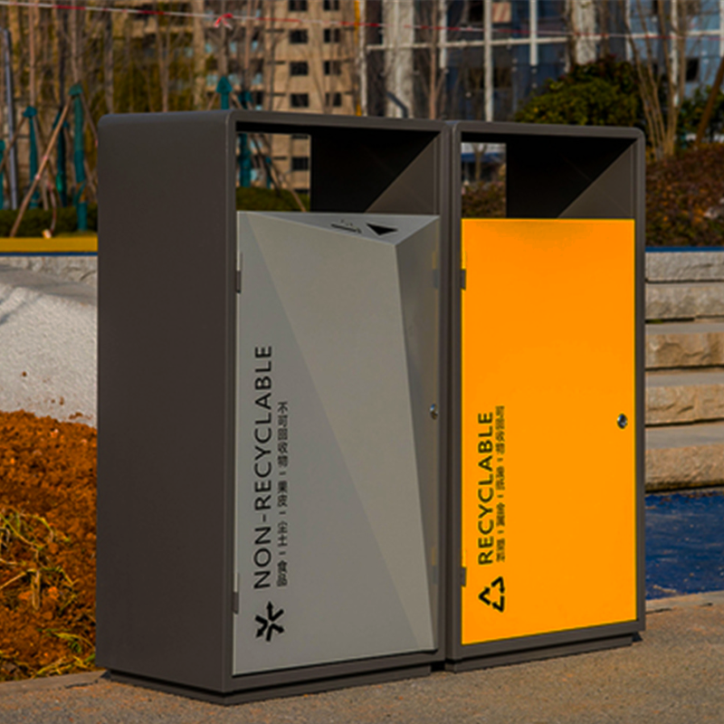Modular Outdoor Recycling Bin – Custom Public Waste Sorting Station