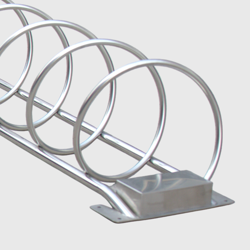 Durable Outdoor Bike Rack - Stainless Steel Round Parking for Parks