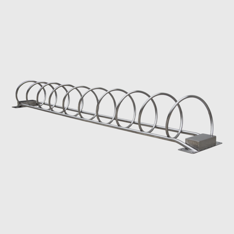 Durable Outdoor Bike Rack - Stainless Steel Round Parking for Parks
