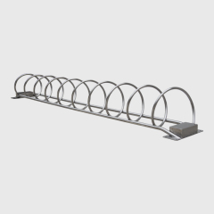 Durable Outdoor Bike Rack - Stainless Steel Round Parking for Parks