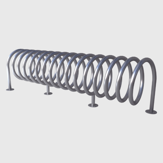 Durable Stainless Steel Circle Bike Rack for Outdoor Commercial Areas