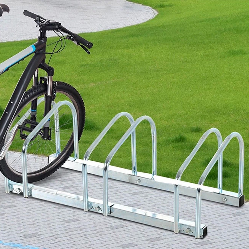 Heavy-Duty Municipal Bike Rack - Hot-Dip Galvanized Steel Outdoor Rack