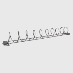 Durable Outdoor Bike Rack - Stainless Steel Round Parking for Parks