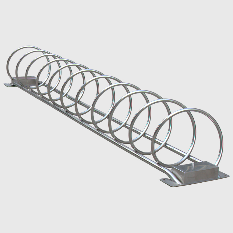 Durable Outdoor Bike Rack - Stainless Steel Round Parking for Parks