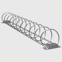 Durable Outdoor Bike Rack - Stainless Steel Round Parking for Parks