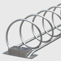 Durable Outdoor Bike Rack - Stainless Steel Round Parking for Parks