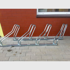 Heavy-Duty Municipal Bike Rack - Hot-Dip Galvanized Steel Outdoor Rack