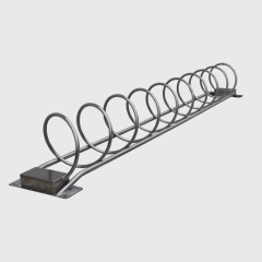 Durable Outdoor Bike Rack - Stainless Steel Round Parking for Parks