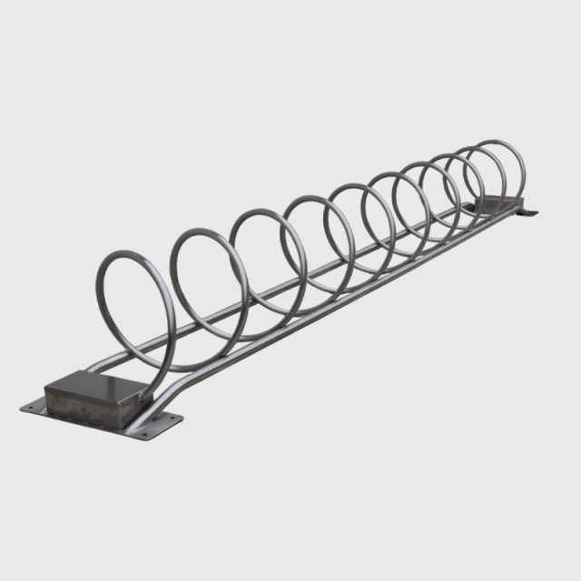 Durable Outdoor Bike Rack - Stainless Steel Round Parking for Parks