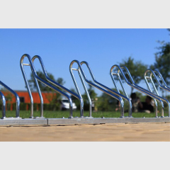 Heavy-Duty Municipal Bike Rack - Hot-Dip Galvanized Steel Outdoor Rack
