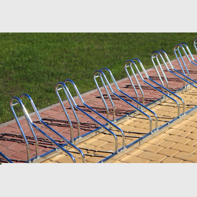 Heavy-Duty Municipal Bike Rack - Hot-Dip Galvanized Steel Outdoor Rack
