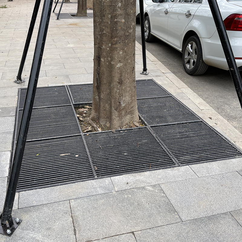 Commercial Metal Tree Grating - Custom Square Tree Guard