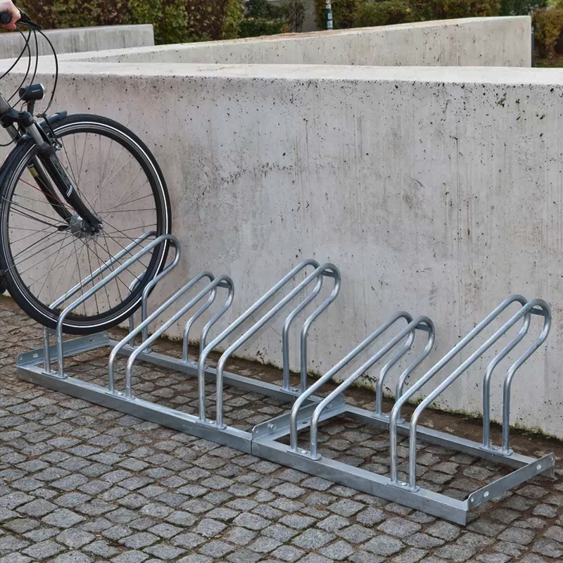 Heavy-Duty Municipal Bike Rack - Hot-Dip Galvanized Steel Outdoor Rack