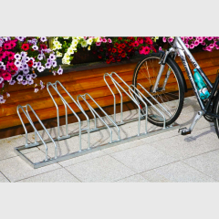 Heavy-Duty Municipal Bike Rack - Hot-Dip Galvanized Steel Outdoor Rack