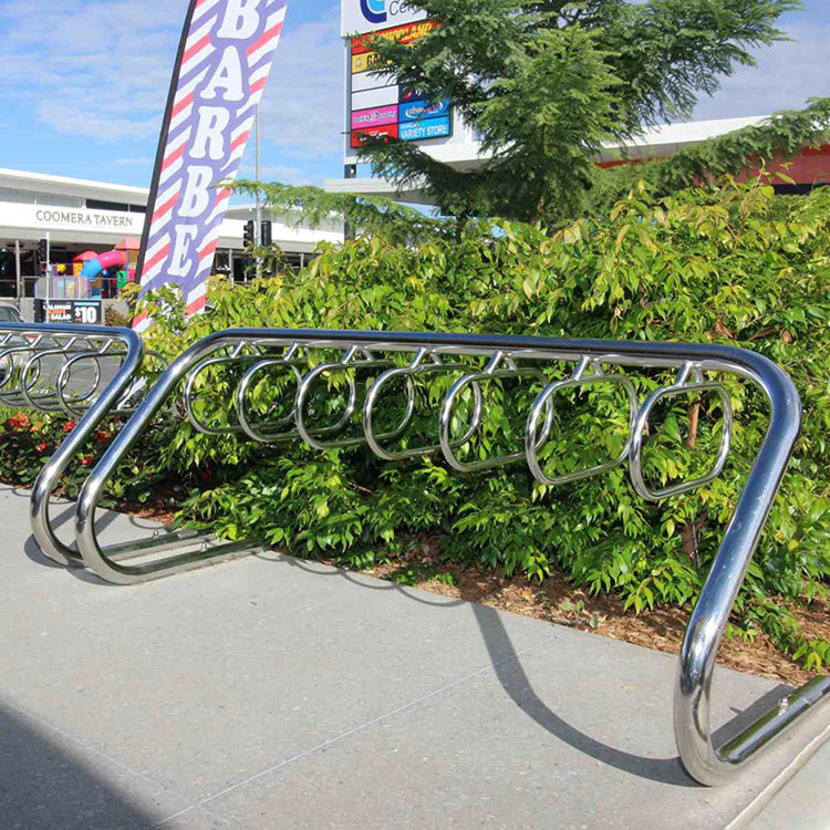 Durable Multi-Bike Parking Rack - Corrosion Resistant Stainless Steel