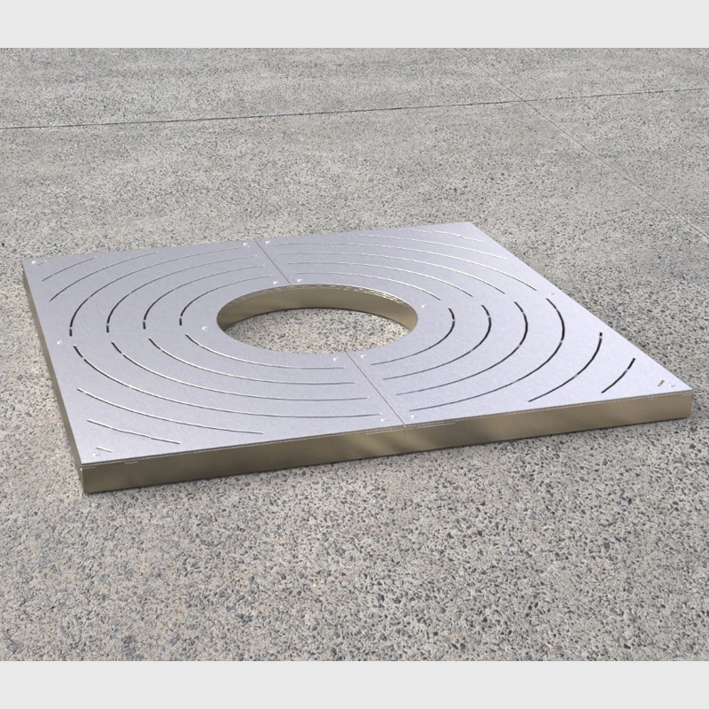 Modern Tree Pit Cover - Durable Powder Coated Yalau