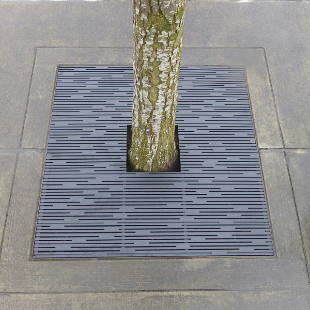 Laser-Cut Stainless Steel Tree Grille-Galvanized Steel 1500mm