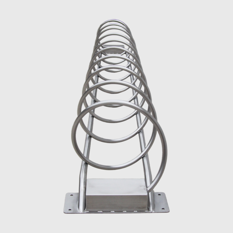 Durable Outdoor Bike Rack - Stainless Steel Round Parking for Parks