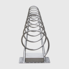 Durable Outdoor Bike Rack - Stainless Steel Round Parking for Parks