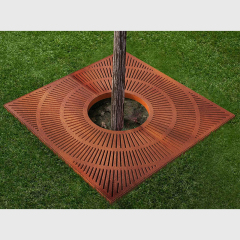 Modern Tree Pit Cover - Durable Powder Coated Yalau