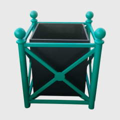 Elastic Square Stainless Steel Garden Planter Box 800x800