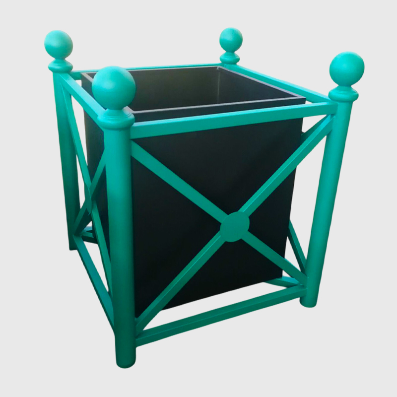 Elastic Square Stainless Steel Garden Planter Box 800x800