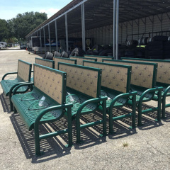 Bus Stop Advertising Bench – Metal Outdoor Seating Arlau