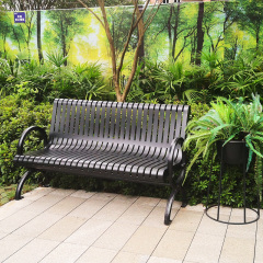 Cast Iron Steel Bench - Corrosion-Resistant Garden Furniture