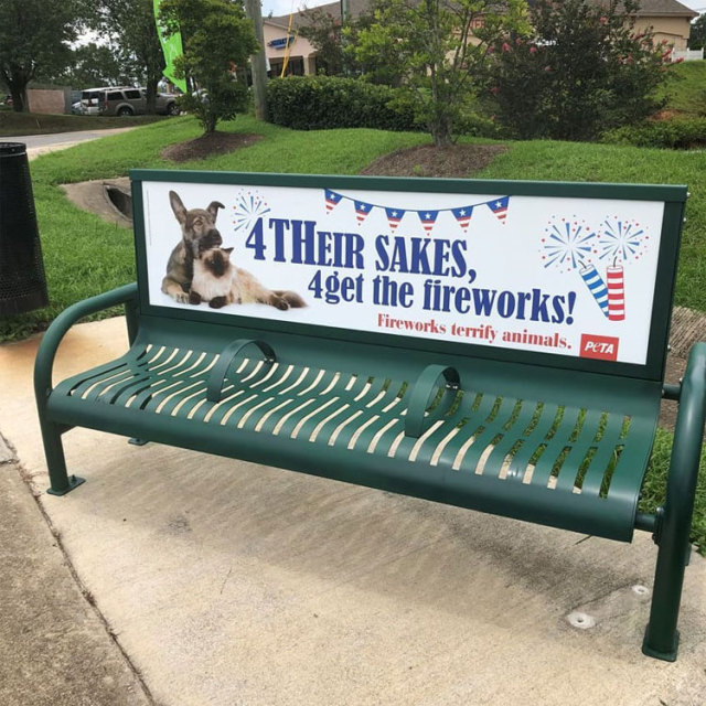 Bus Stop Advertising Bench – Metal Outdoor Seating Arlau