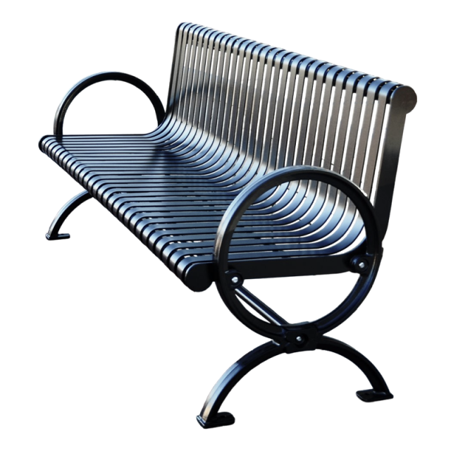 Cast Iron Steel Bench - Corrosion-Resistant Garden Furniture