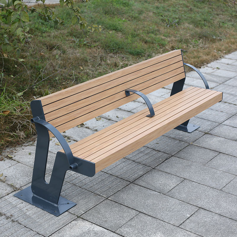 Outdoor Garden Bench Durable Hardwood Plastic Wood Arlau