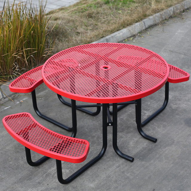 46" ADA Wheelchair Accessible Picnic Table - Commercial Metal Mesh