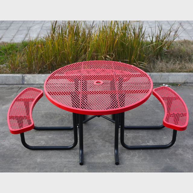 46" ADA Wheelchair Accessible Picnic Table - Commercial Metal Mesh