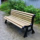 Cast Iron Park Bench Plastic Wood Solid Wood Outdoor