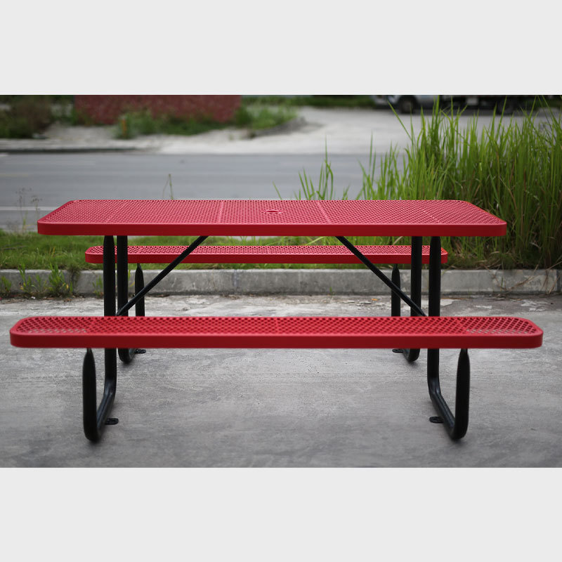 Metal Picnic Tables 4' 6' 8' - Commercial Outdoor Benches Arlau